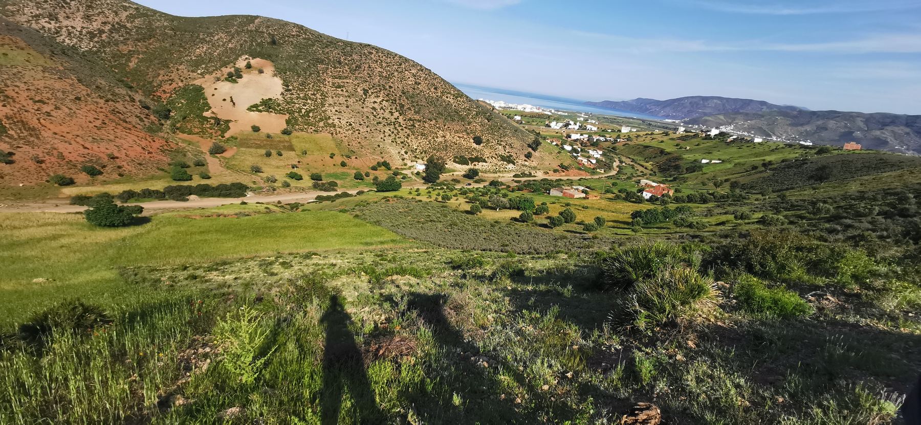 View across the valley toward the Mediterranean coast and the Rif mountains